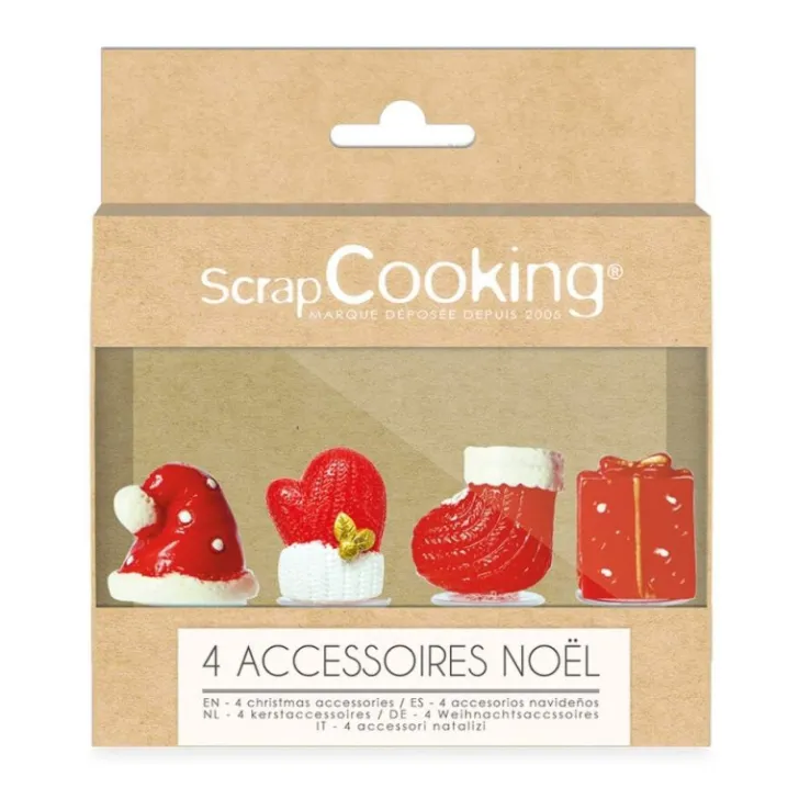 4 accessoires décoratifs Noël