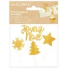 4 Accessoires de Noël dorés