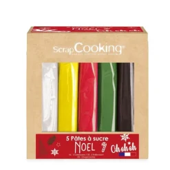 Boite 5 pâtes à sucre Noël 5 x 80 g