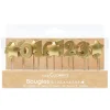 15 bougies chiffres & étoiles dorées