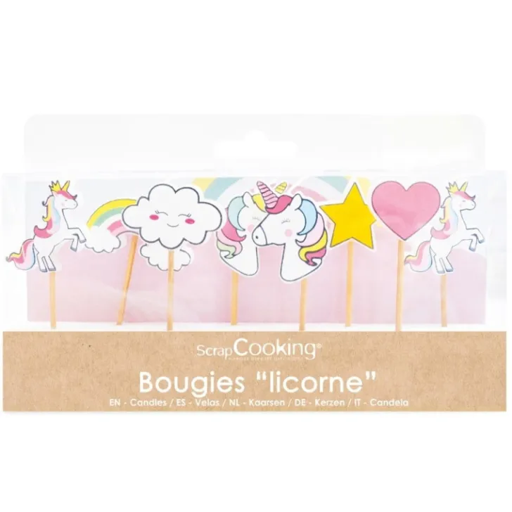 8 bougies licorne
