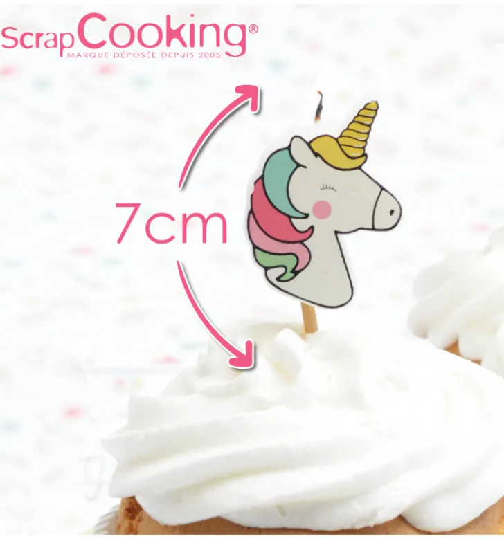 8 bougies licorne