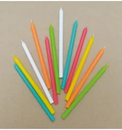 12 bougies longues multicolore