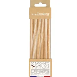 20 bâtonnets pour cake pops