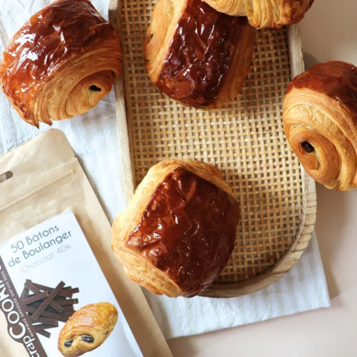 Bâtons boulanger pour pain au chocolat 40% cacao