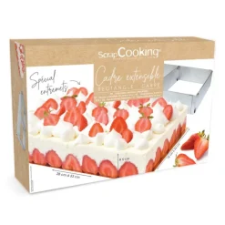 Cadre à pâtisserie extensible inox