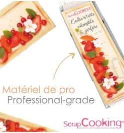 Cadre à tarte perforé extensible inox