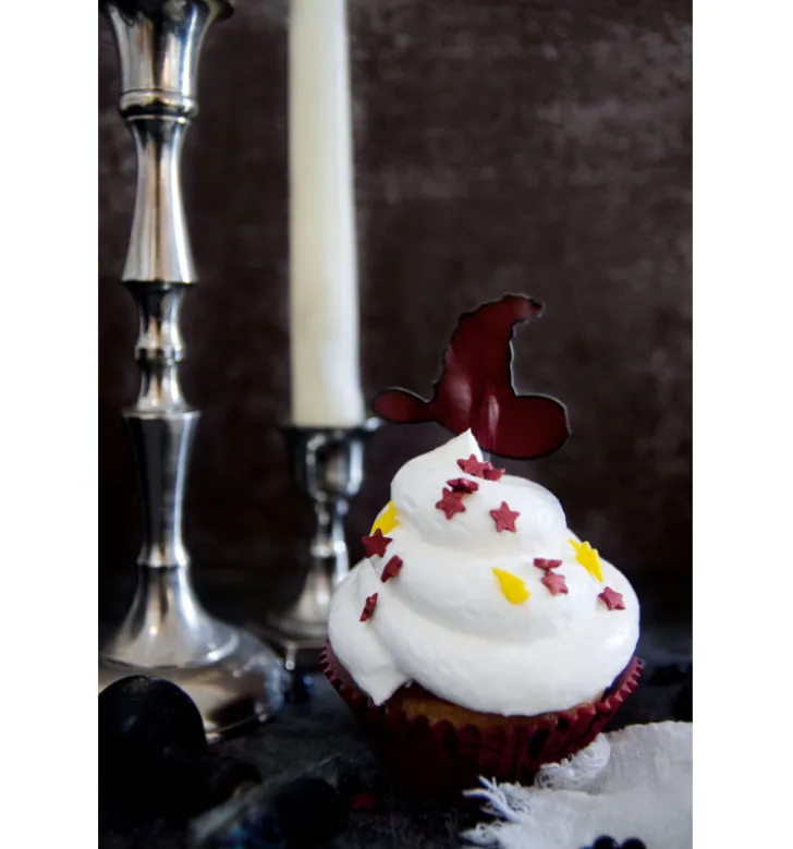 24 Caissettes + cake toppers Sorcier
