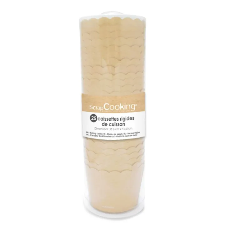 Caissettes de cuisson kraft x 25