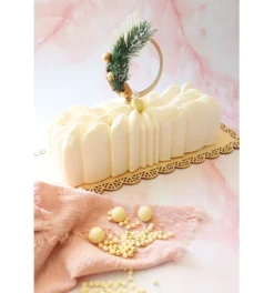 Cake topper bois Couronne de Noël