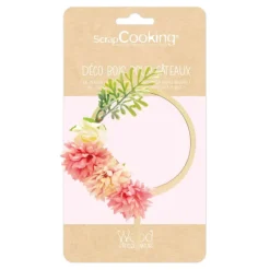 Cake topper bois fleurs