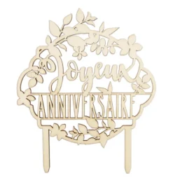 Cake topper bois Joyeux Anniversaire
