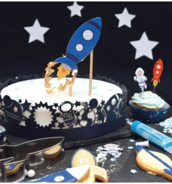 Cake topper led fusée