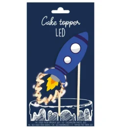 Cake topper led fusée