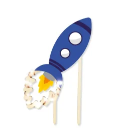 Cake topper led fusée