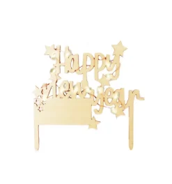 Cake topper led Happy New Year