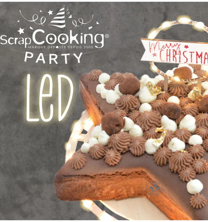 Cake topper led Merry Christmas