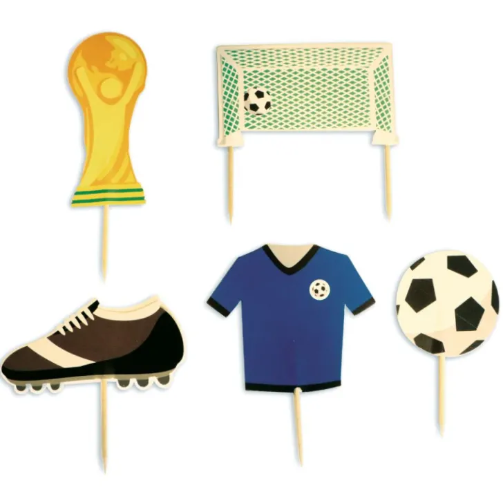 Cake toppers football pour déco de gâteaux