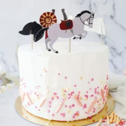Cake toppers équitation pour déco de gâteaux