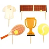 Cake toppers tennis pour déco de gâteaux