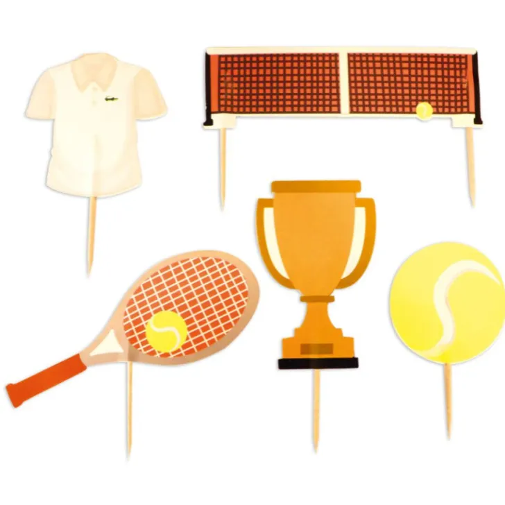 Cake toppers tennis pour déco de gâteaux