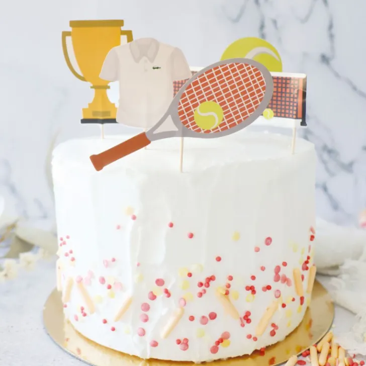 Cake toppers tennis pour déco de gâteaux