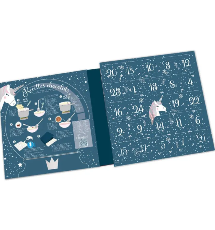 Calendrier de l'avent Licorne pour chocolat à remplir