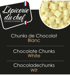 Chunks de chocolat blanc 200g