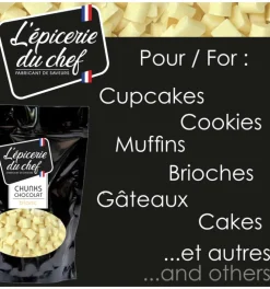 Chunks de chocolat blanc 200g