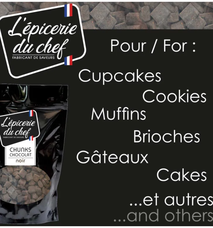 Chunks de chocolat noir 500g