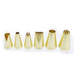 Coffret 6 douilles dorées