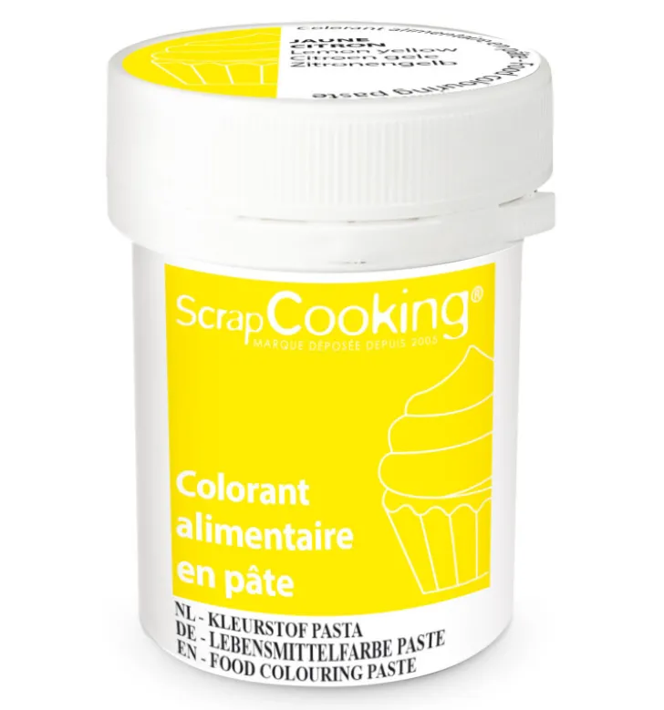 Colorant alimentaire en pâte jaune citron 20g