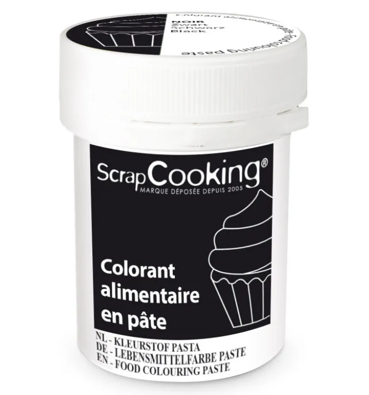 Colorant alimentaire en pâte noir 20g