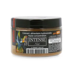 Colorant alimentaire hydrosoluble intense noir en poudre - 50 g