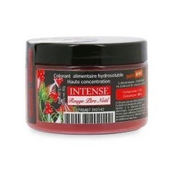 Colorant alimentaire hydrosoluble intense rouge Père Noël en poudre - 50 g