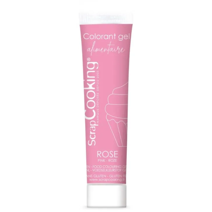Colorant gel alimentaire rose 20 gr