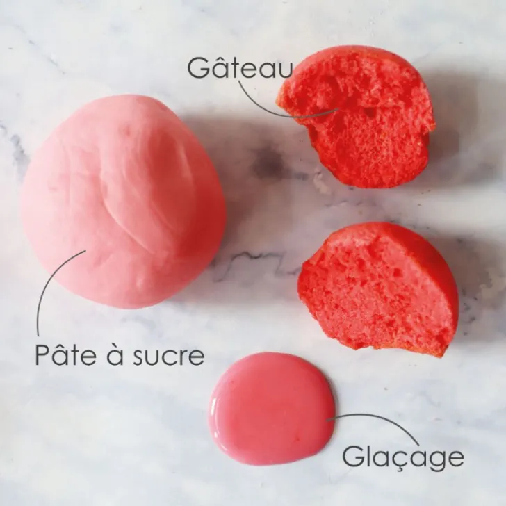 Colorant gel rose fraise 20 gr