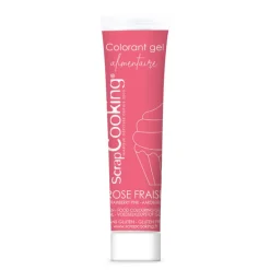Colorant gel rose fraise 20 gr