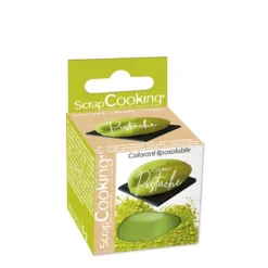 Colorant liposoluble en poudre vert pistache 10g
