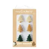 Décorations sapins de Noël en pâte d'amande