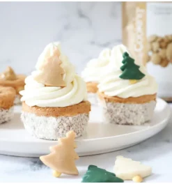 Décorations sapins de Noël en pâte d'amande