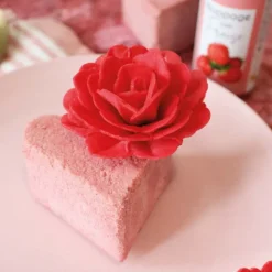 Décors azyme roses royales rouges x3