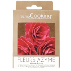 Décors azyme roses royales rouges x3