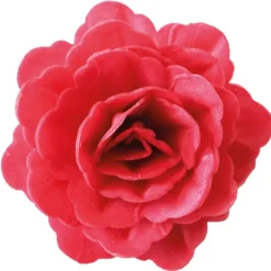 Décors azyme roses royales rouges x3