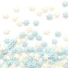 Décors sucrés flocons blanc/bleu 50g