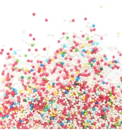 Décors sucrés mini-billes multicolores 80g