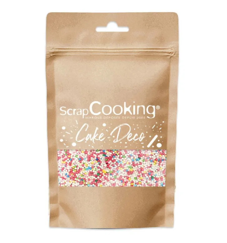 Décors sucrés mini-billes multicolores 80g