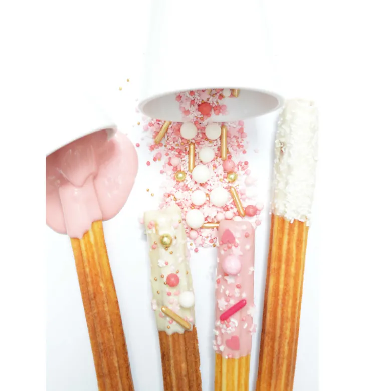 Décors sucrés mix rods rose doré 70g