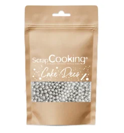 Décors sucrés perles argentés 55g