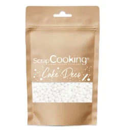 Décors sucrés perles blanches 55g